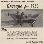 Sanders 1950 Flying Magazine Ad