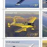 American Advances in Aviation postage stamps